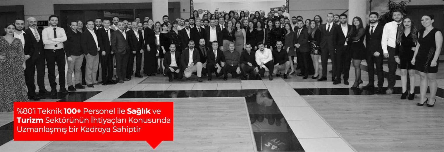 %80'i teknik, 100+ personel